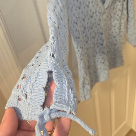 Y2K Spoiled Girl Open Knit Sweater - Picture 3 of 4